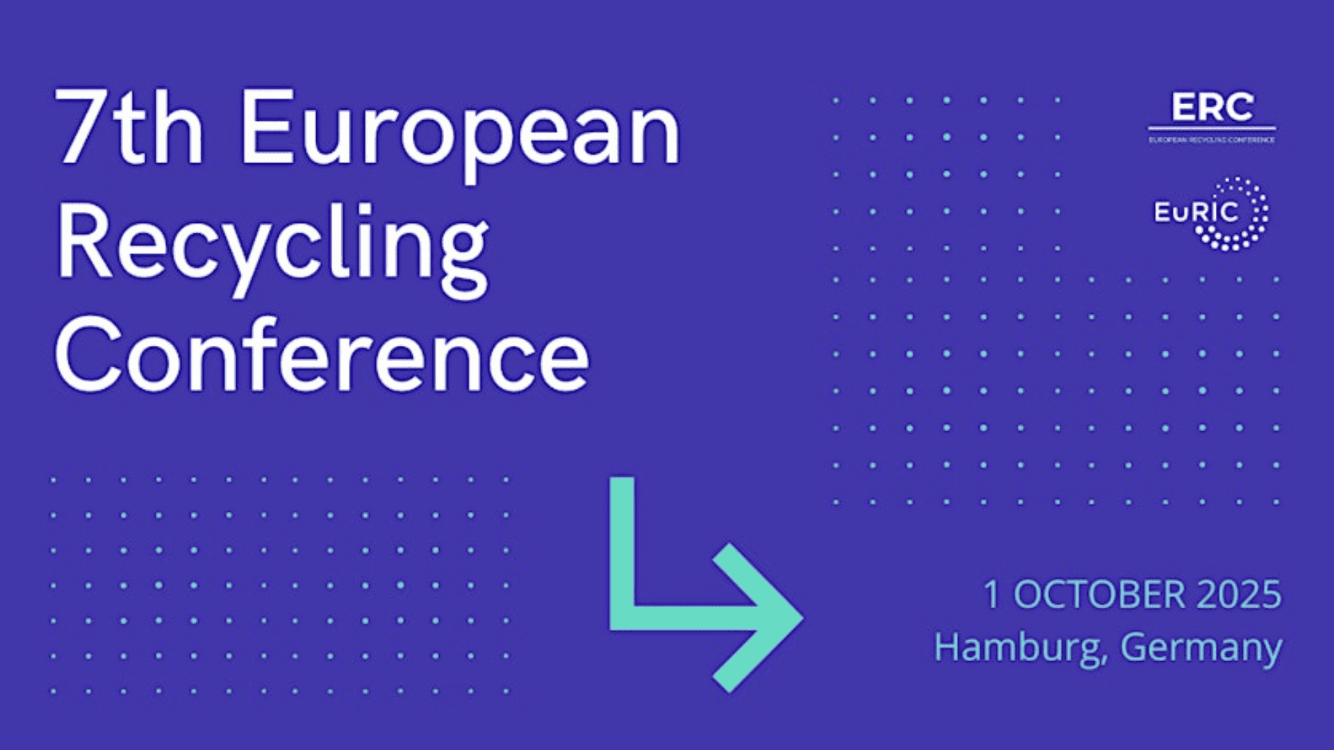 Innovative Recycling-Konferenz in Hamburg, Oktober 2025, Fokus auf europäisches Recycling und nachhaltige Abfallwirtschaft.