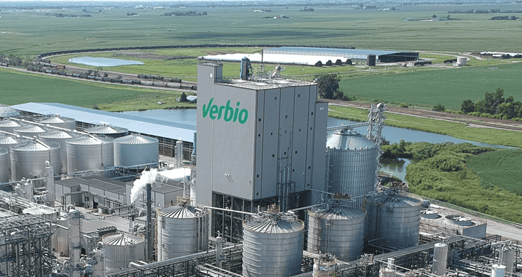 Verbio Industrieanlage in Schwedt mit nachhaltigem Produktionsbetrieb und modernen Technik.